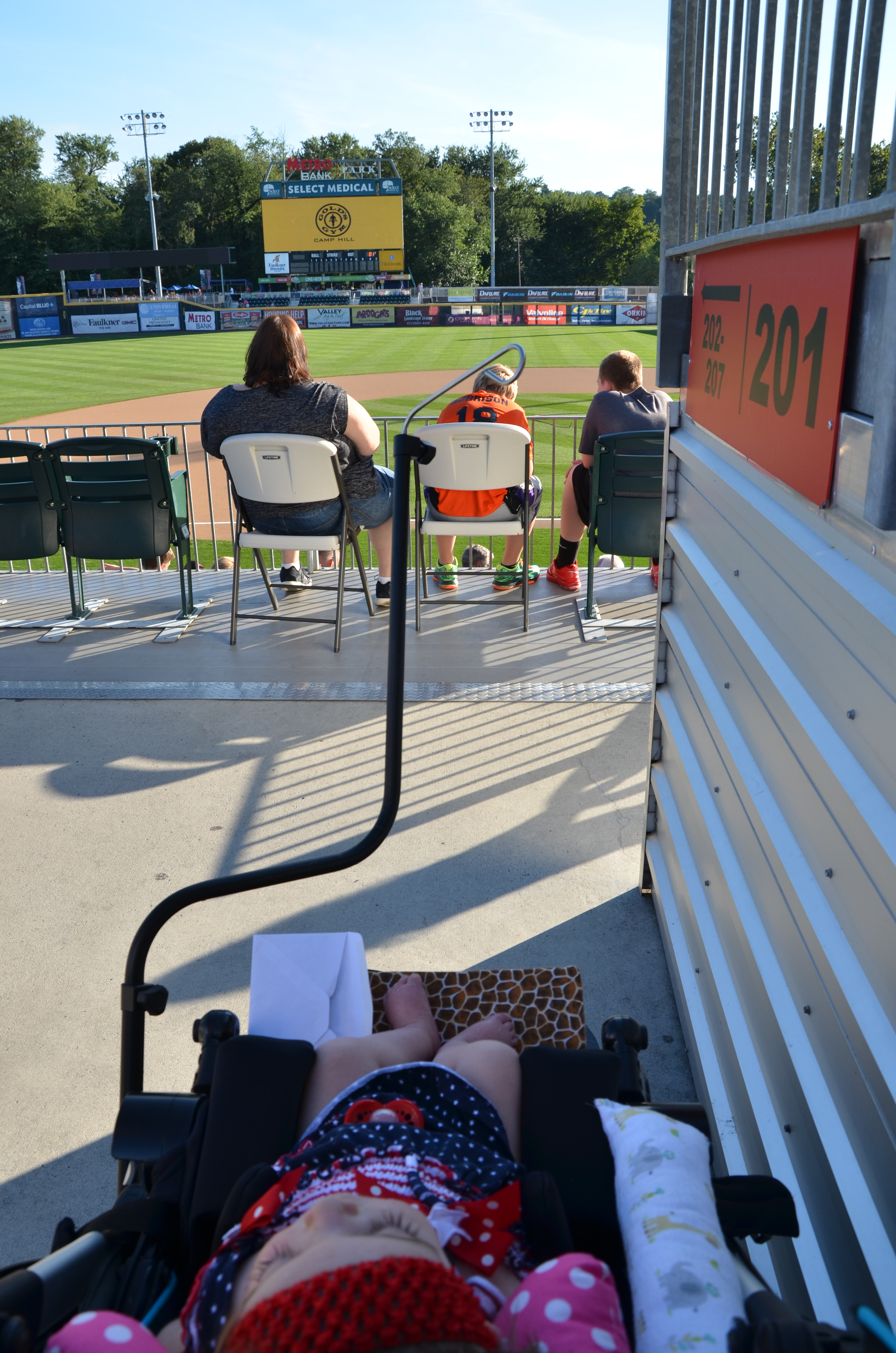 Staying out of the sun until the game starts