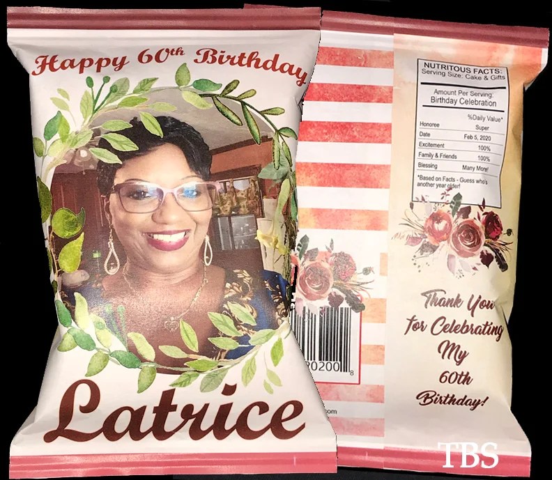 Diy how to make custom chip bags. Greenery Party Favor Chip Bags The Brat Shack Ny