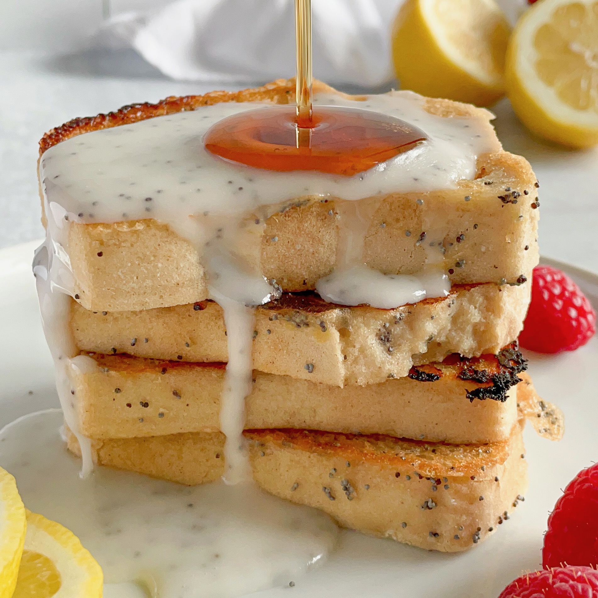 Gluten-Free Lemon Poppy Seed French Toast