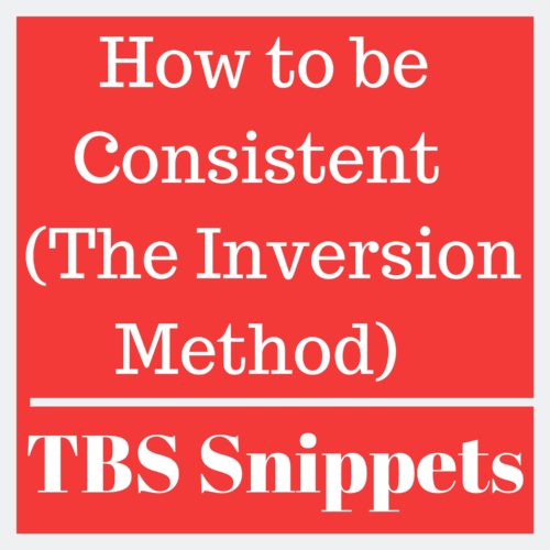 How to be Consistent_The Inversion Method