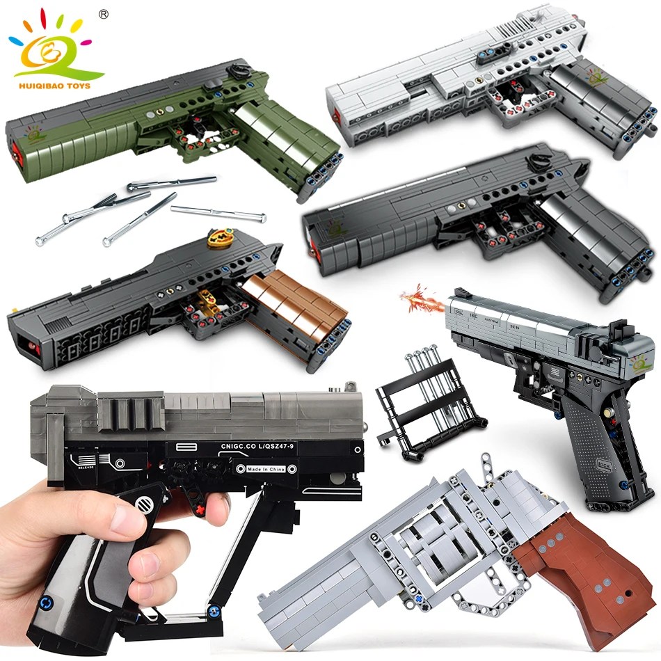 thumbnail image 2 of 300-Piece Building Block Gun Revolver Set – Interlocking Blocks Toy For Children 6+ 2 of 3
