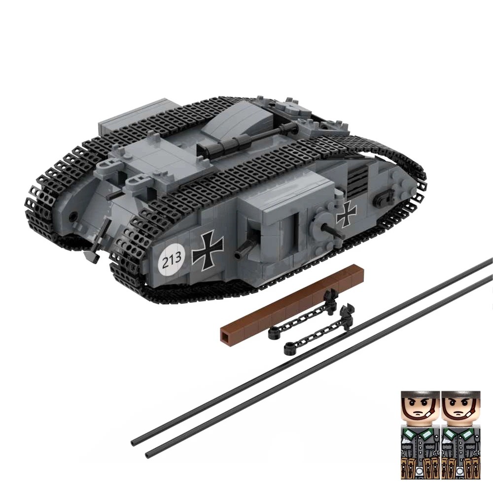 WW1 Tanks Mark IV Male and Black Bess Heavy Tank War Military