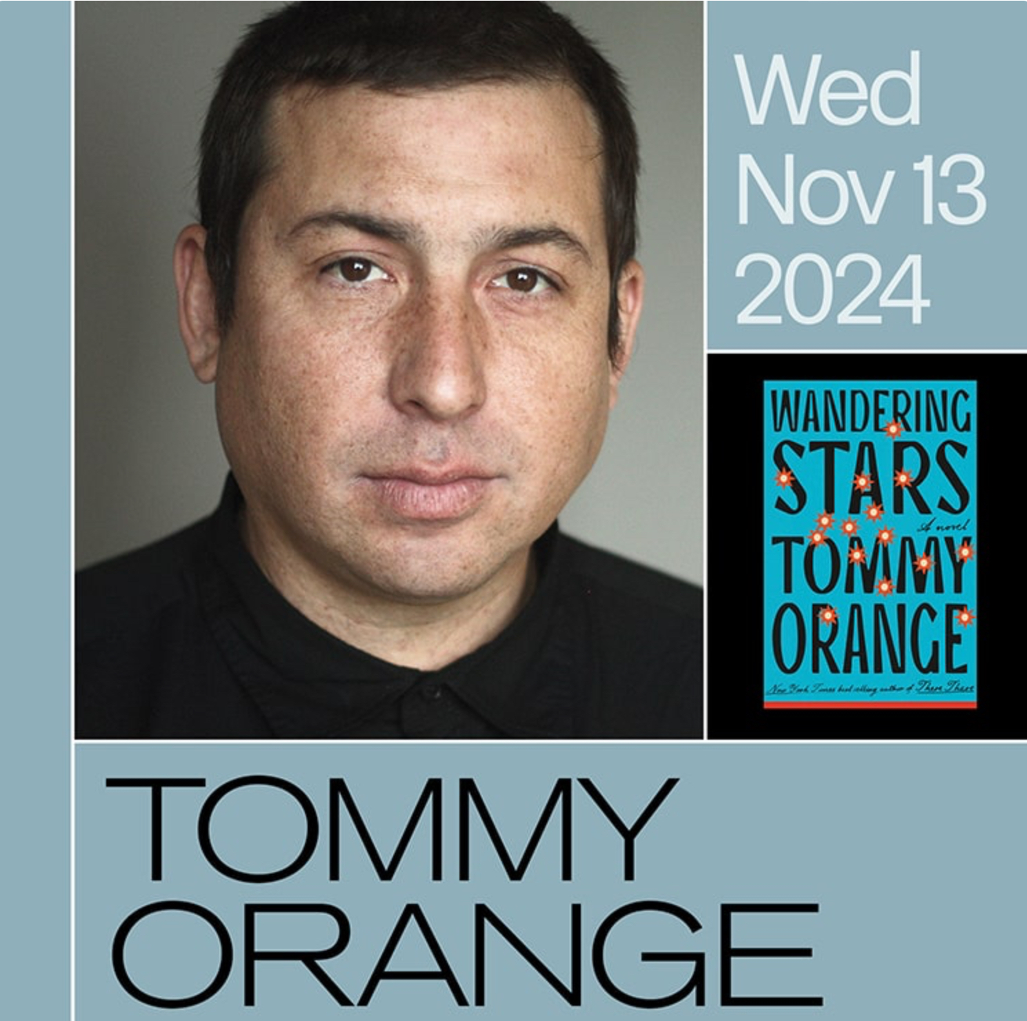Tommy Orange coming to Kleinhans Wednesday