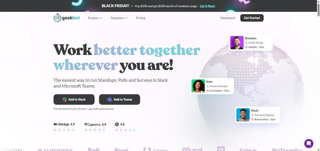 Best Slack app for async standups and team check-ins