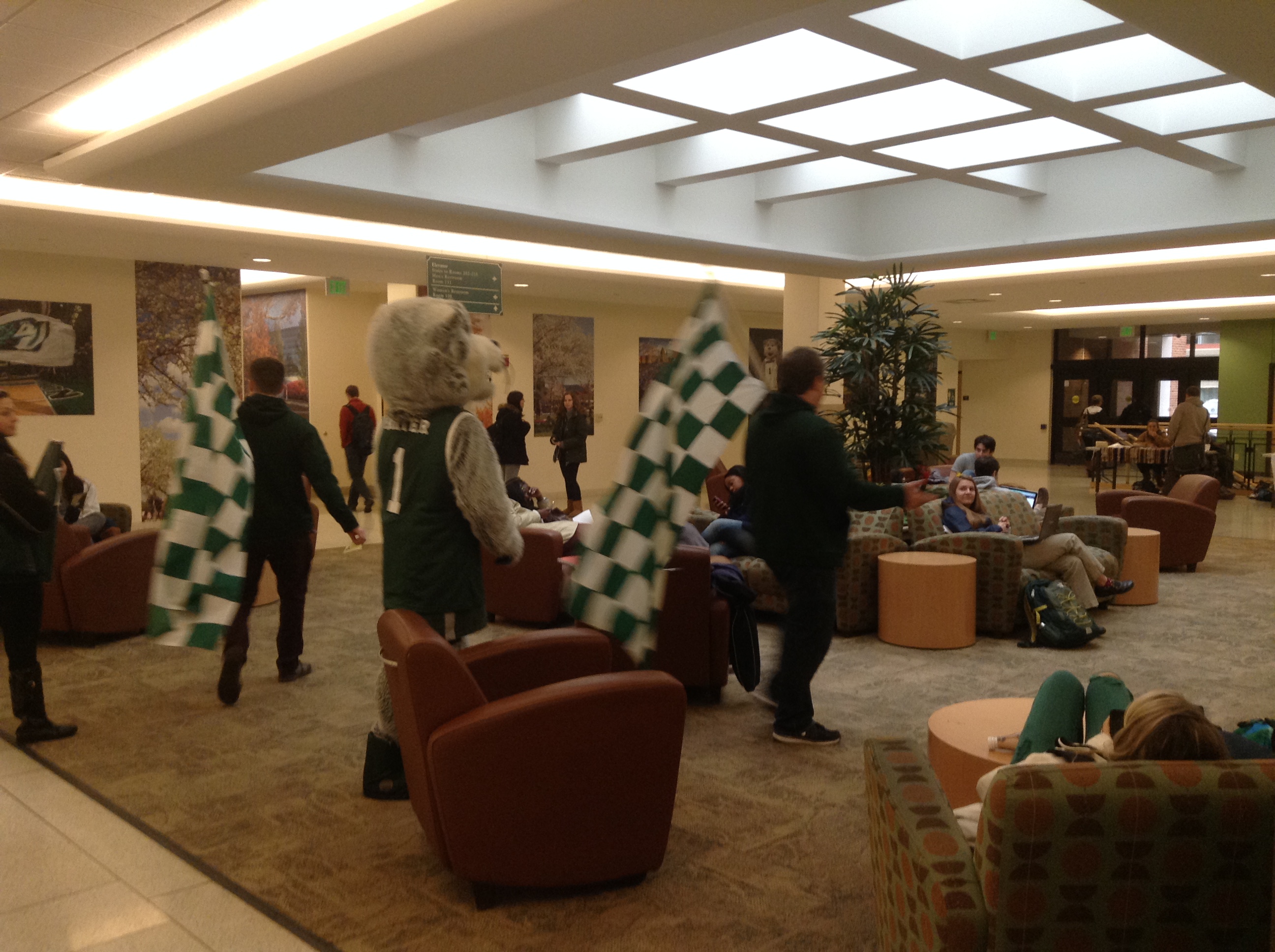 Baxter invaded the Tillman lobby in the union