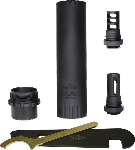 YHM TURBO T3 5.56 SUPPRESSOR - WITH MUZZLE BRAKE