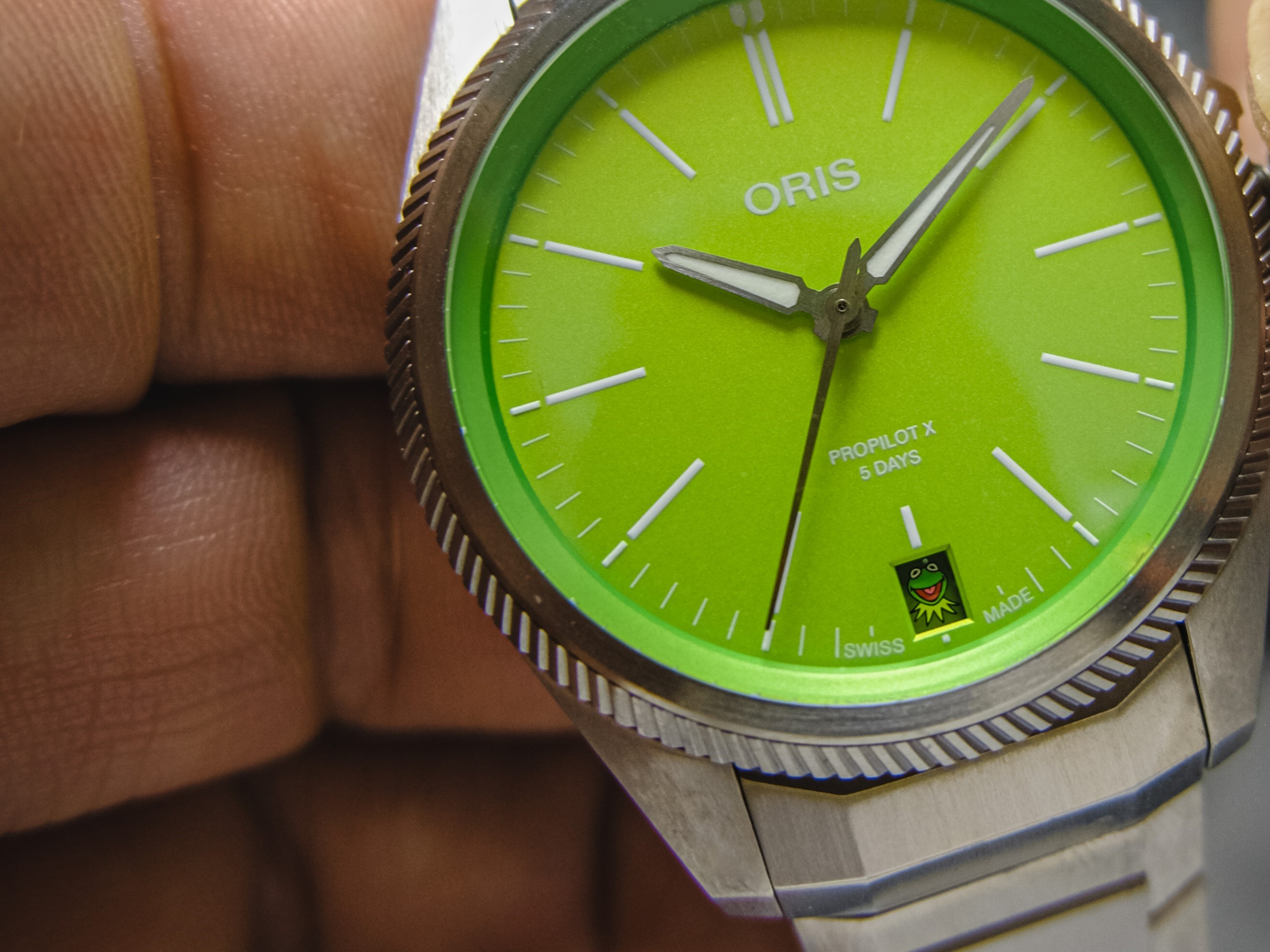 The Oris ProPilot X Kermit Edition - The Calibrated Wrist