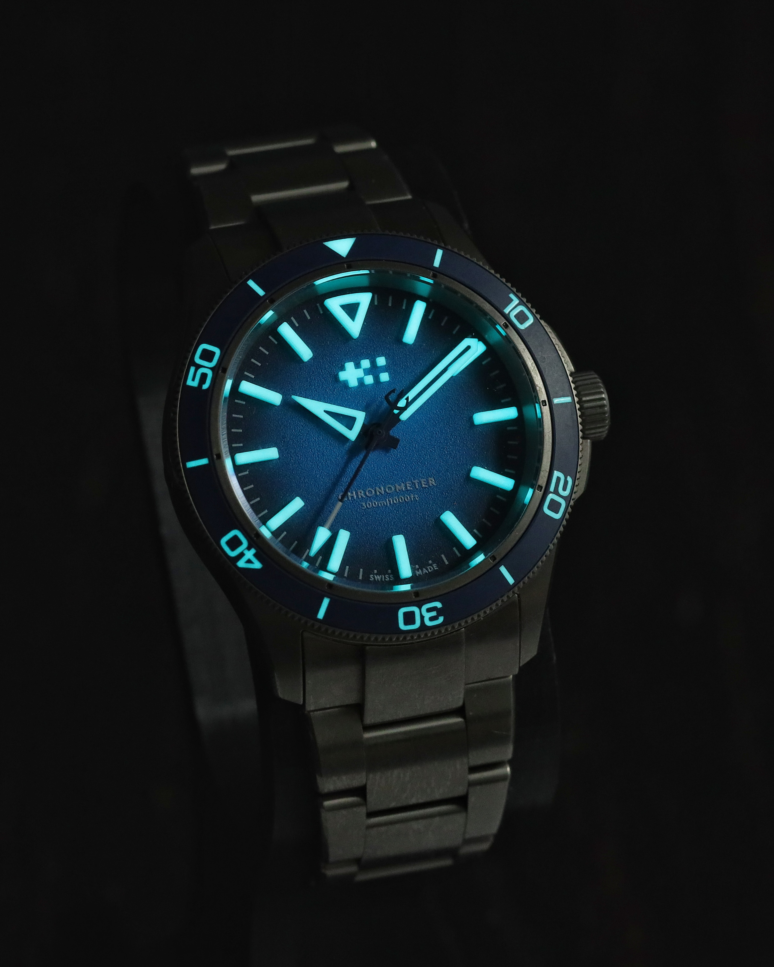 Christopher Ward C60 Trident Lumière Blue Dial Review | Slim
