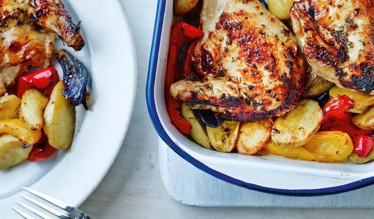 Annabel Karmel’s Roasted Chicken Breast with Sweet Peppers