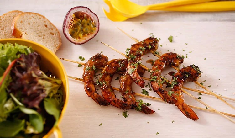 Moroccan Glazed BBQ Prawns