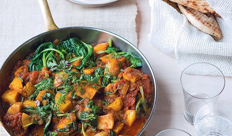 Potato & Spinach Vindaloo