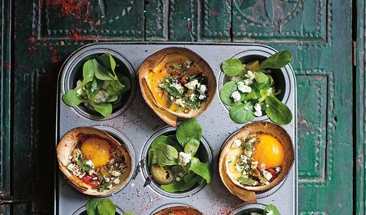 Muffin Tinned Huevos Rancheros