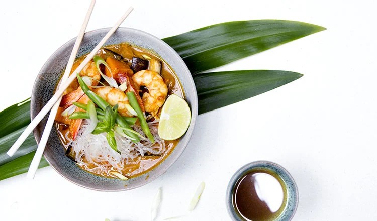 20 Minute Prawn & Vegetable Laksa