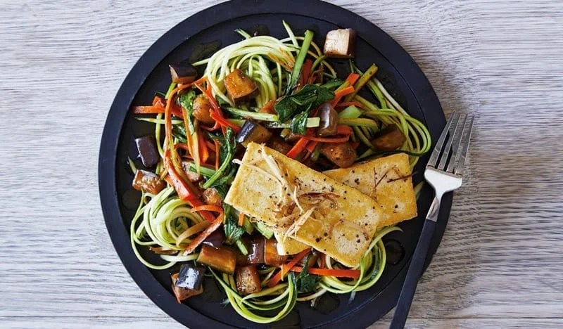 The Csiro Healthy Gut Diet Peppered Tofu And Eggplant Stir Fry