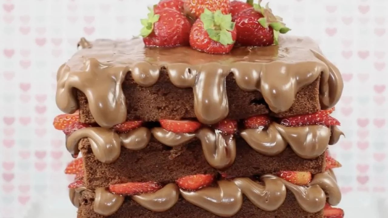 Nutella Waffle cake