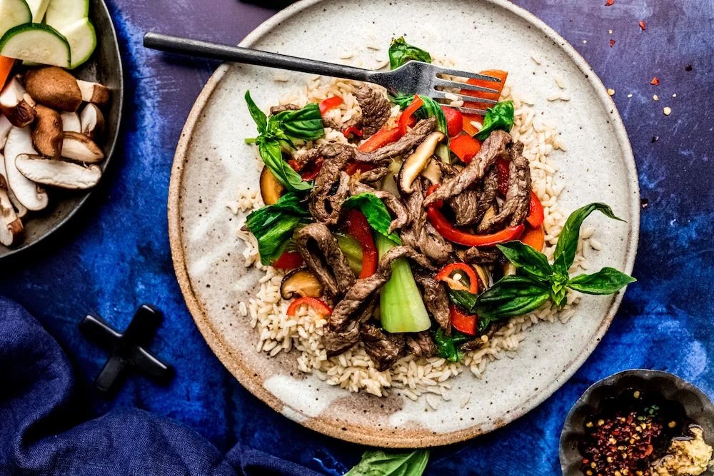 Beef stir fry