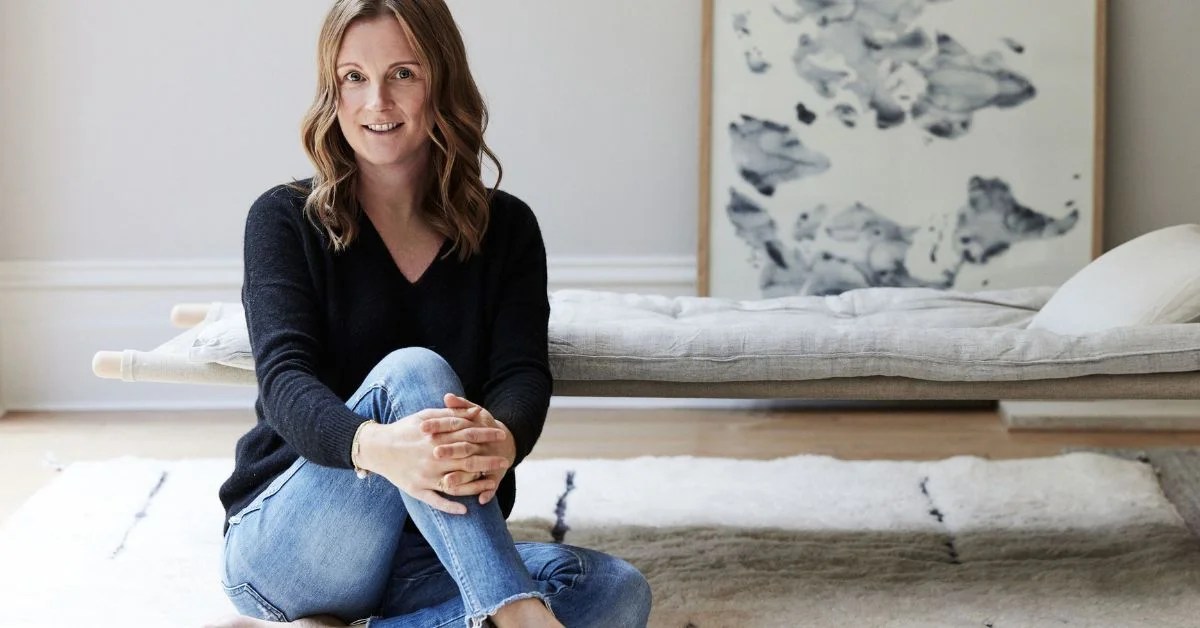 Caroline Rose, founder of Oski and Lottie, at home