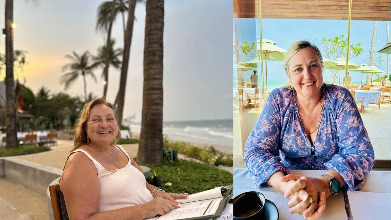 Cathy Wagstaff and Robyn Robyn Foyster at Chiva Som, Thailand