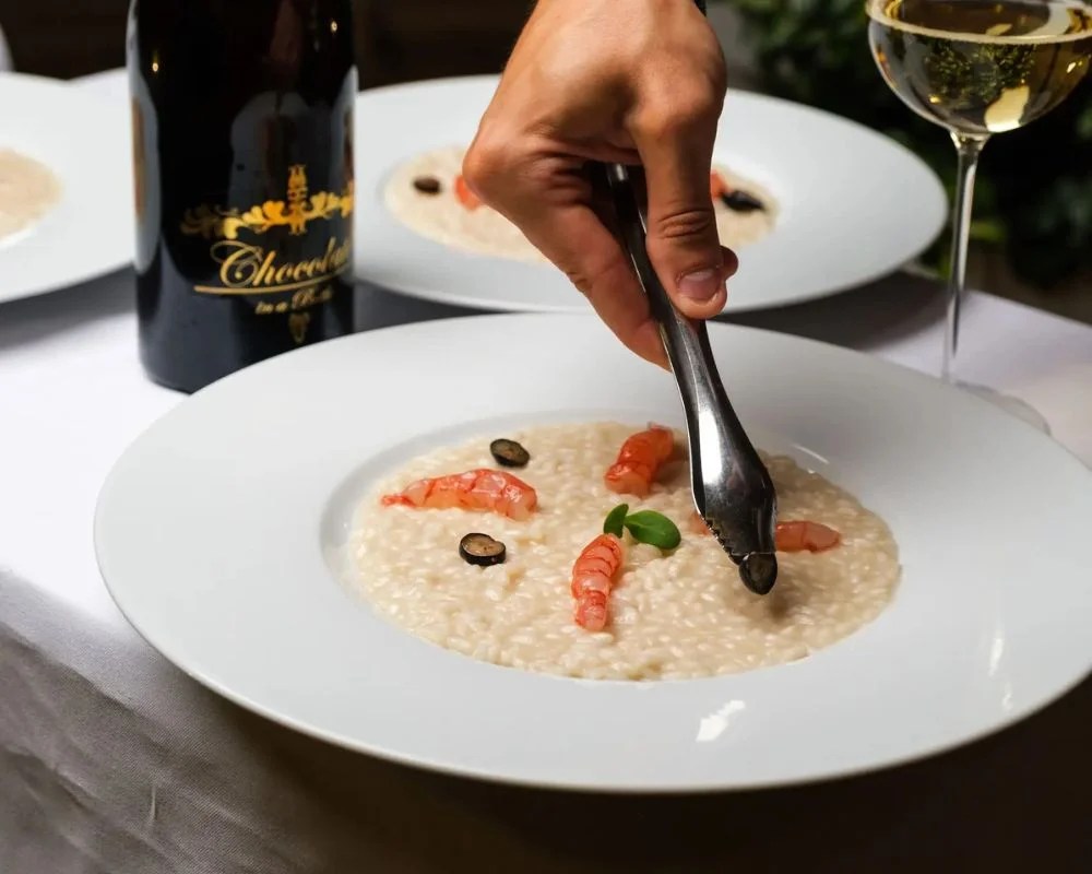 Chocolate risotto