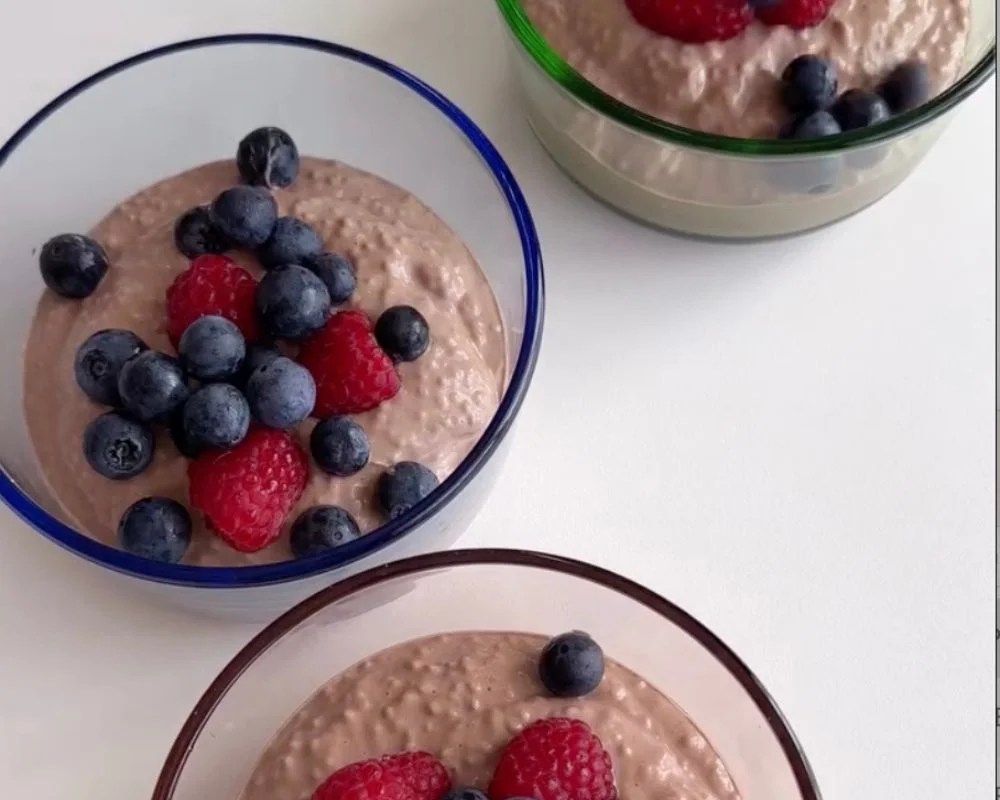Viral Breakfast Chocolate Chia Mousse,