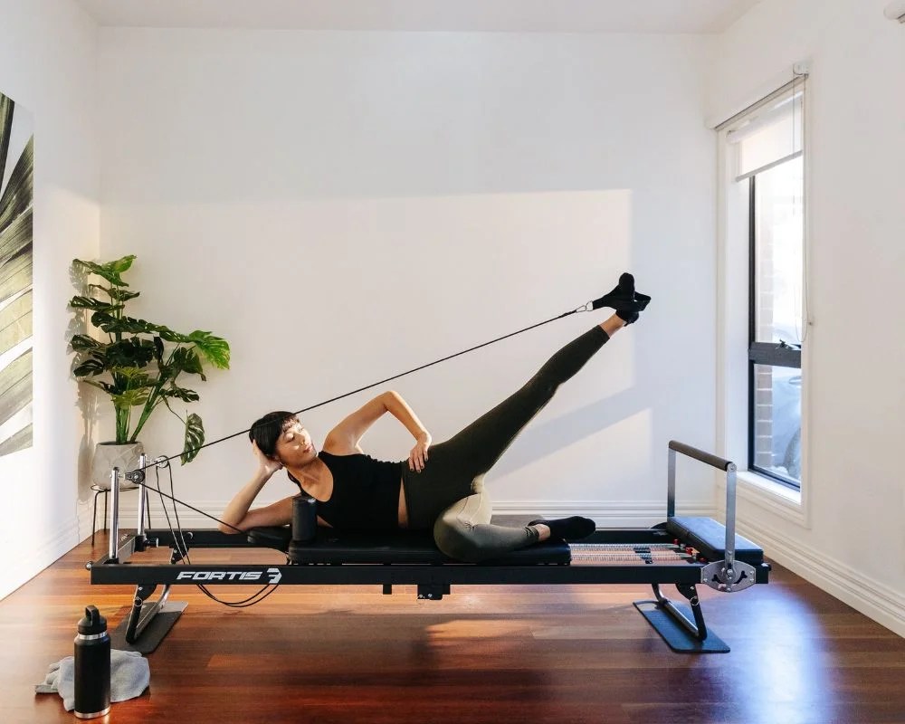 At home reformer Pilates machine