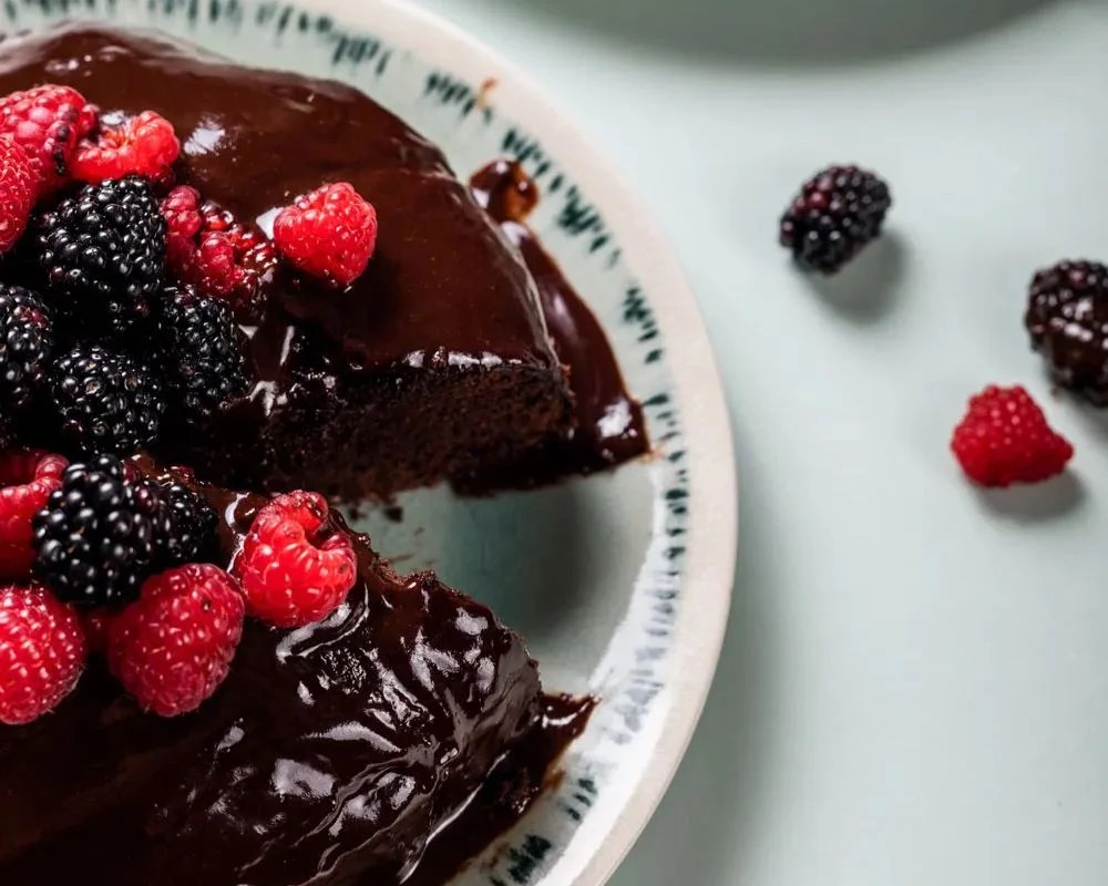 healthy easter chocolate cake