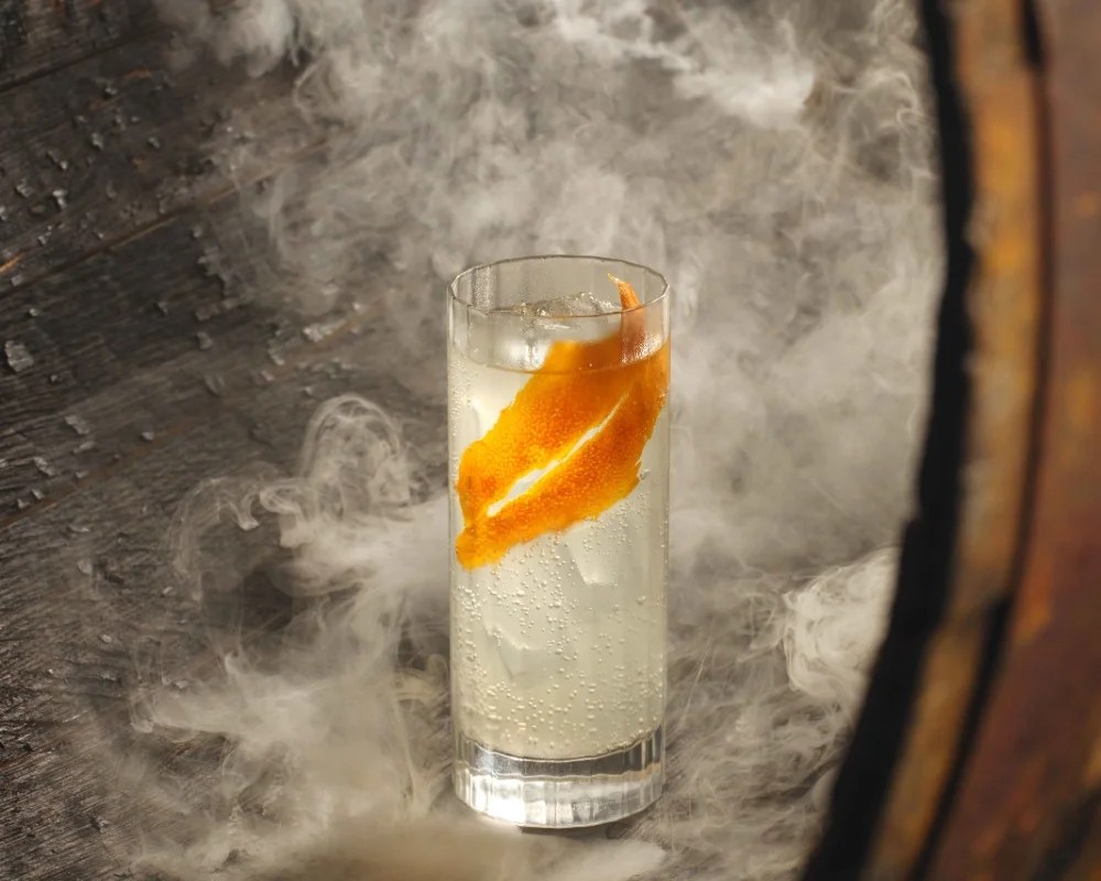 Smoky Cocktail Archie Rose Triple Smoked Single Malt Whisky Highball
