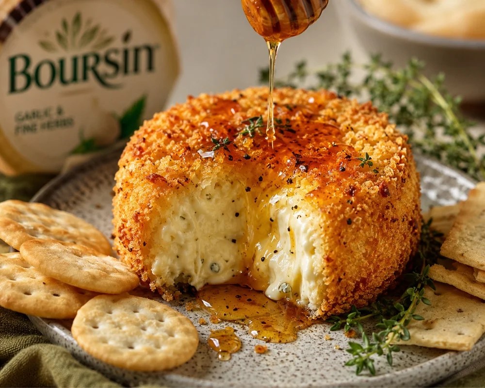 Crispy Boursin With Hot Honey