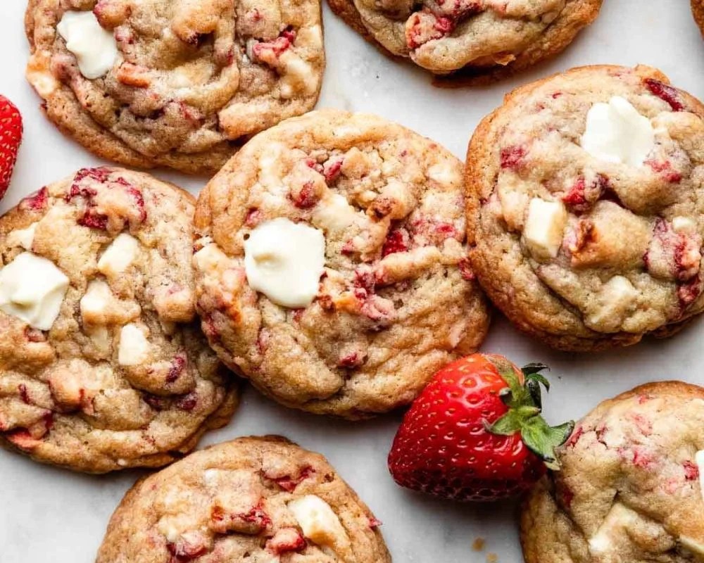 Sugar Free Strawberry & Cream Cookies