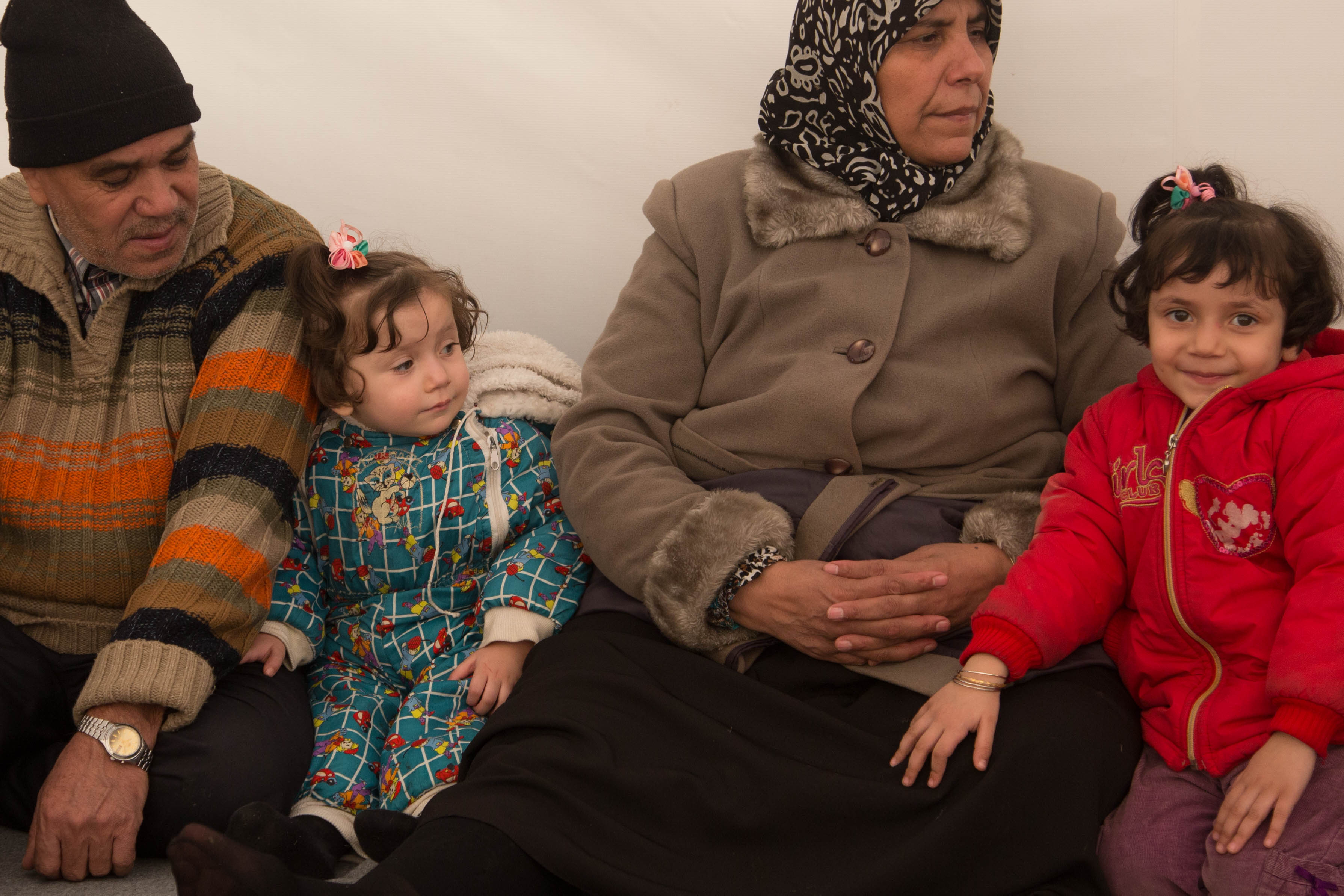 In the OXY transition camp, grand parents traveling with grand kids in a desperate attempt to salvage a future for the next generation.