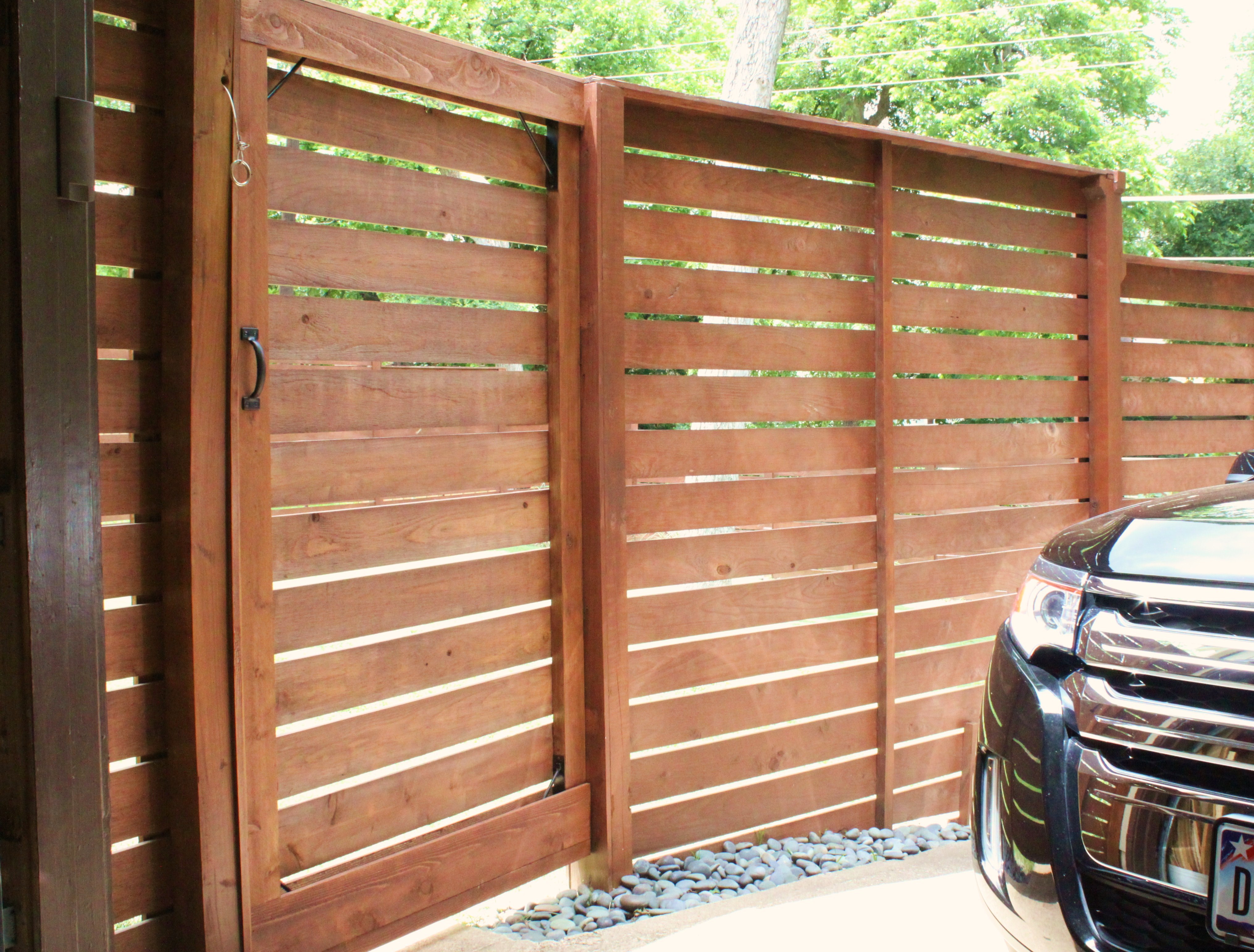 Modern Horizontal Fence The Cavender Diary