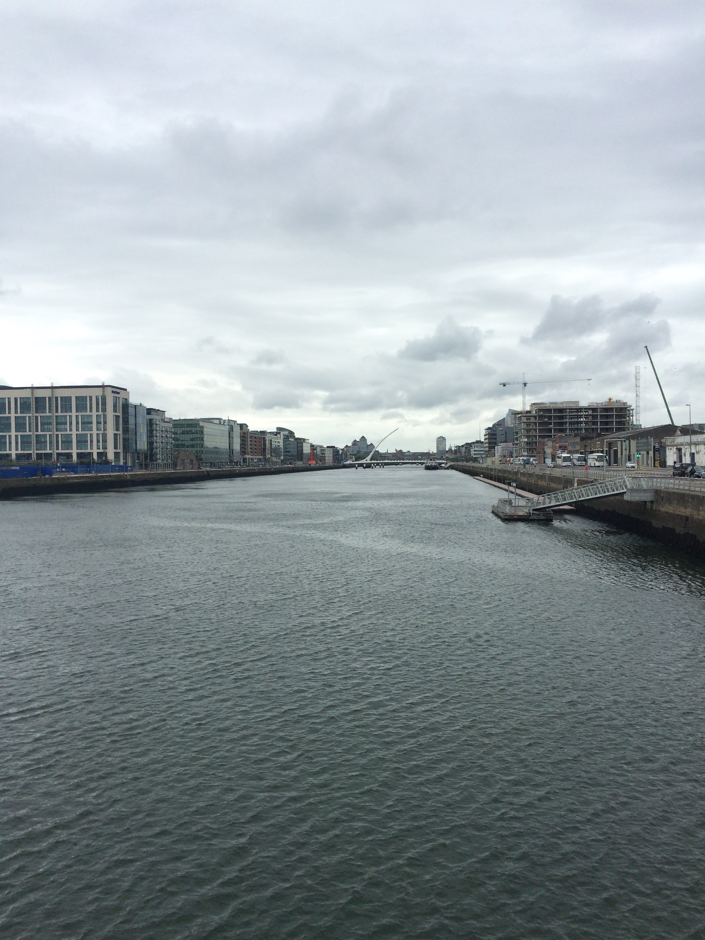 River Liffey, looking out to the Irish Sea