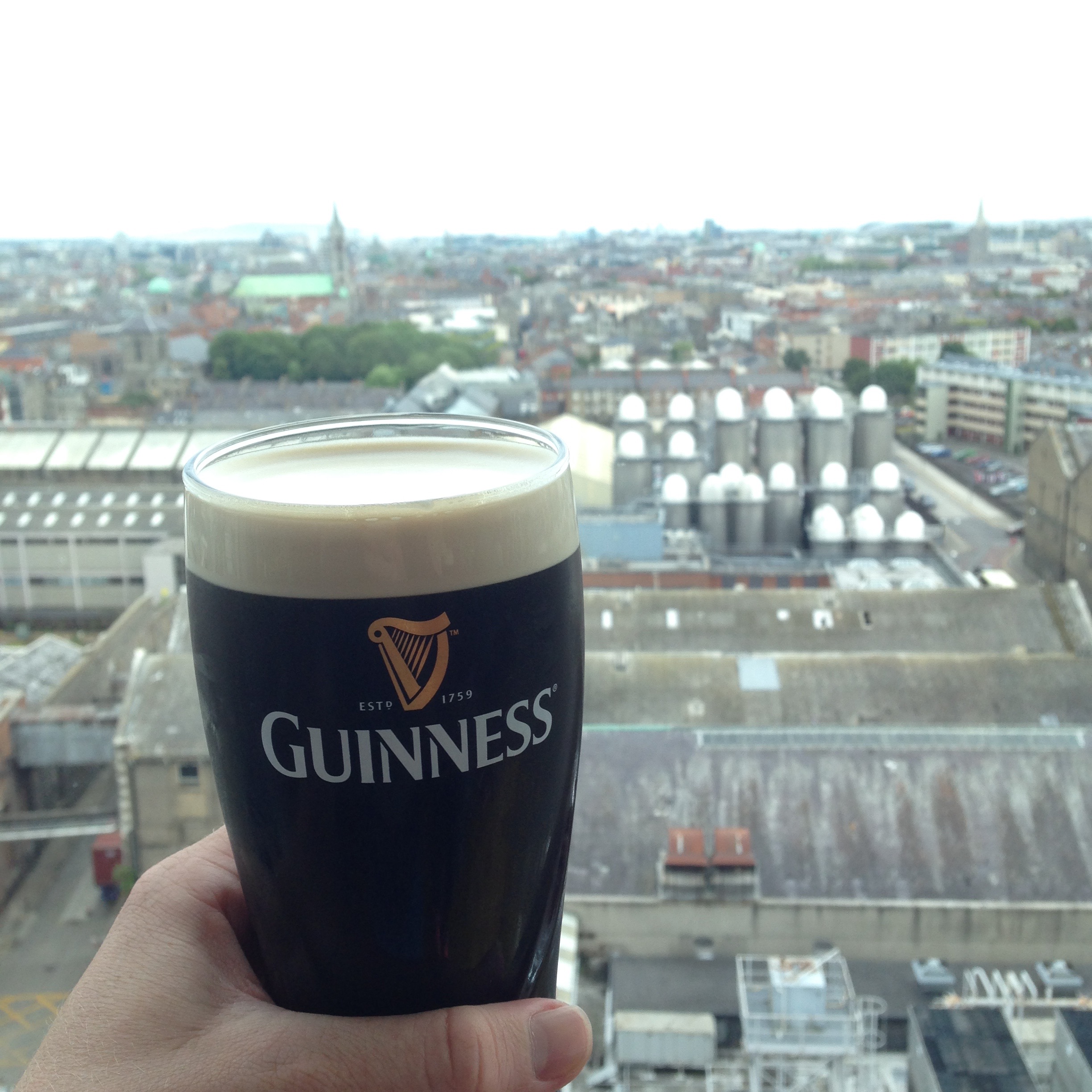 Guinness and a view of Dublin!
