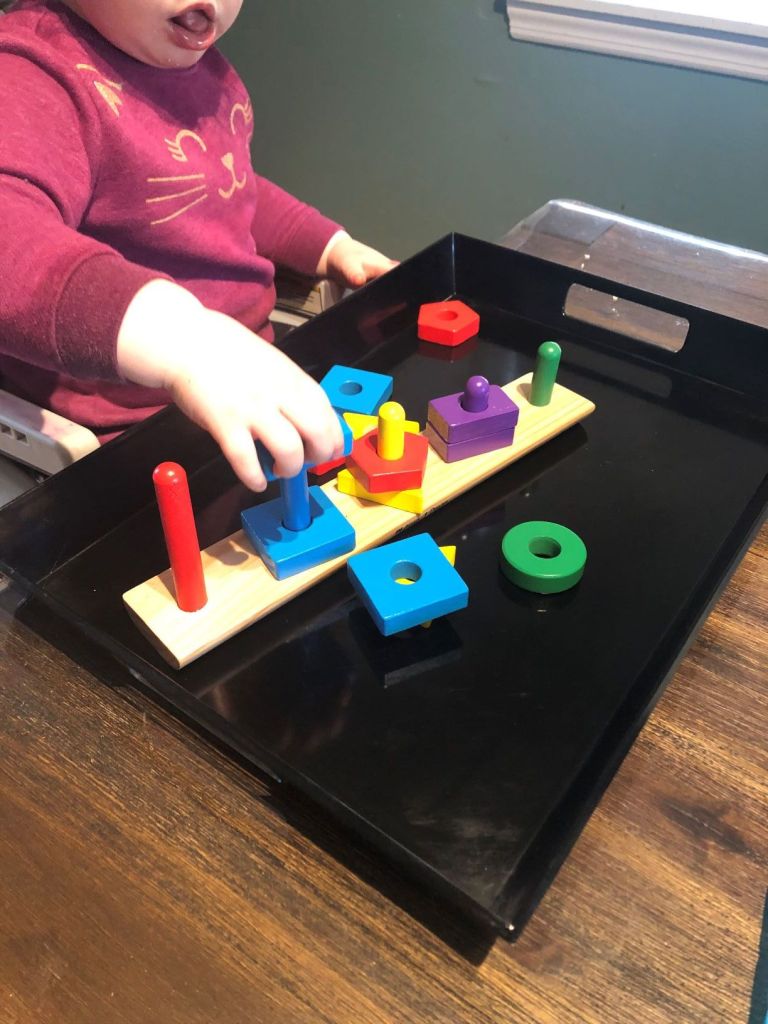 shape sorter sensory play