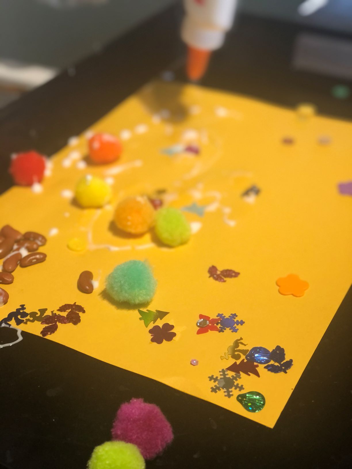 sensory play with arts and crafts