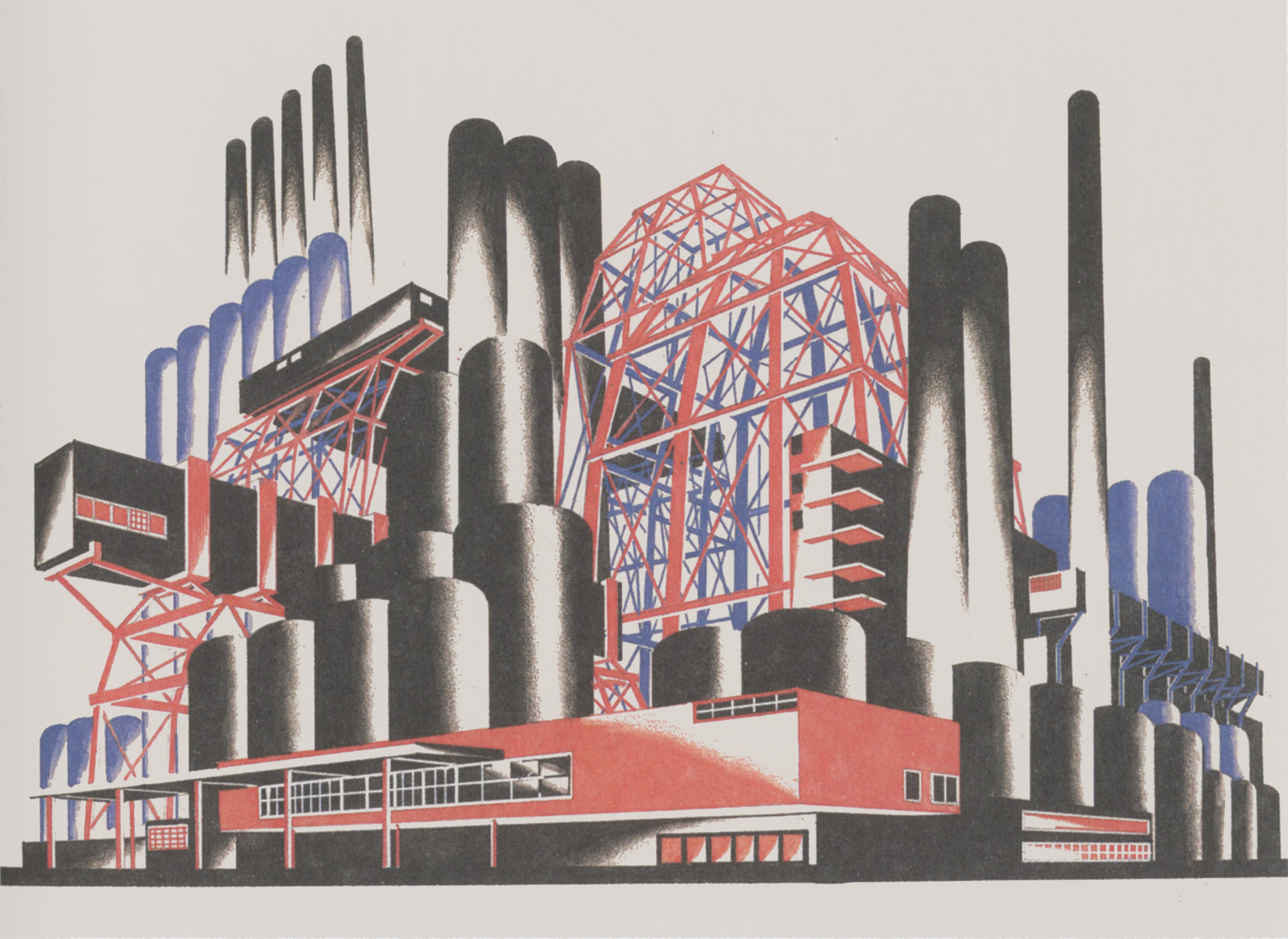 Iakov Chernikhov, Fantastic compositions, 1929-1931