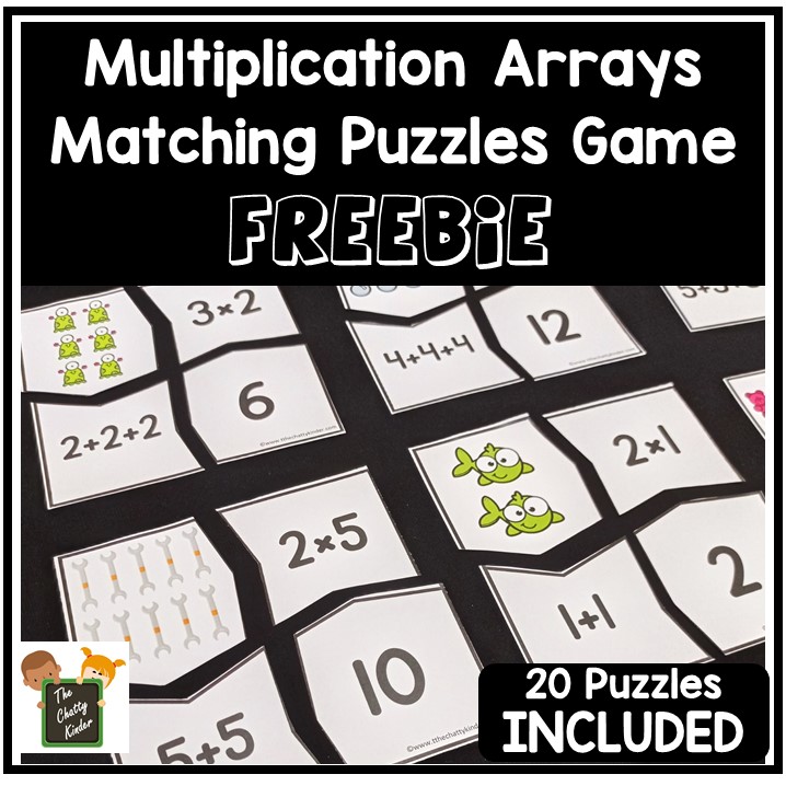 multiplication arrays puzzle game the chatty kinder
