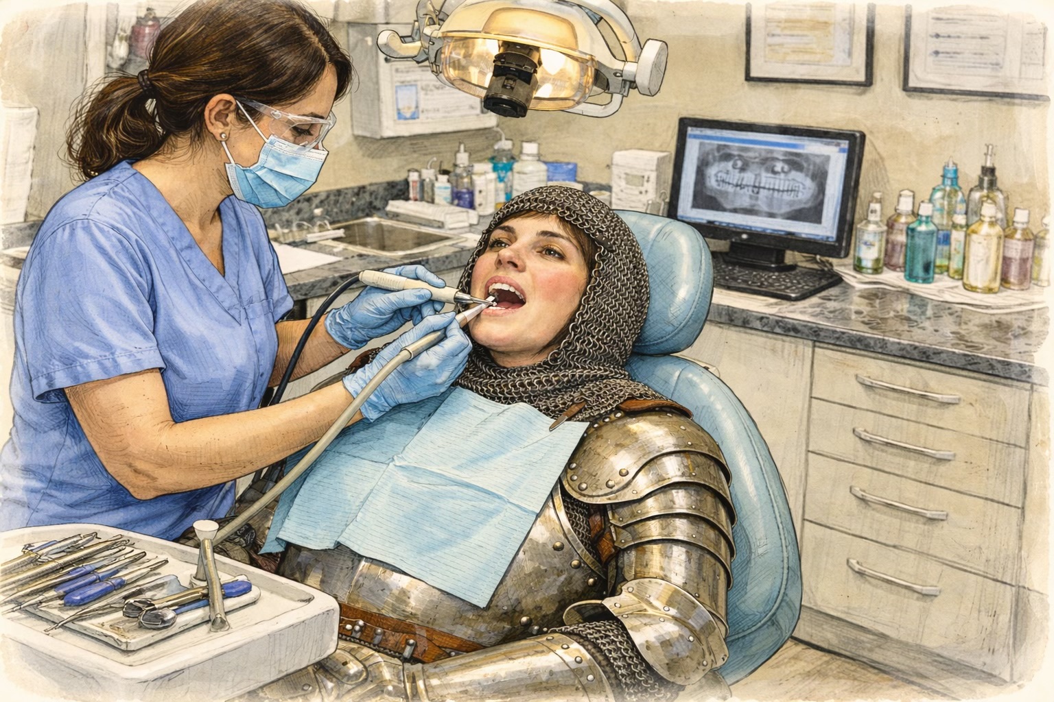 Joan of Arc and the Dentist Office?