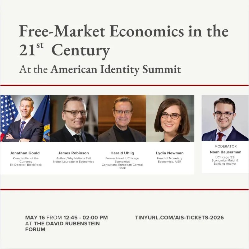 Robinson, Gould, Uhlig, Newman to Debate “Free Market Economics in the 21st Century” at American Identity Summit