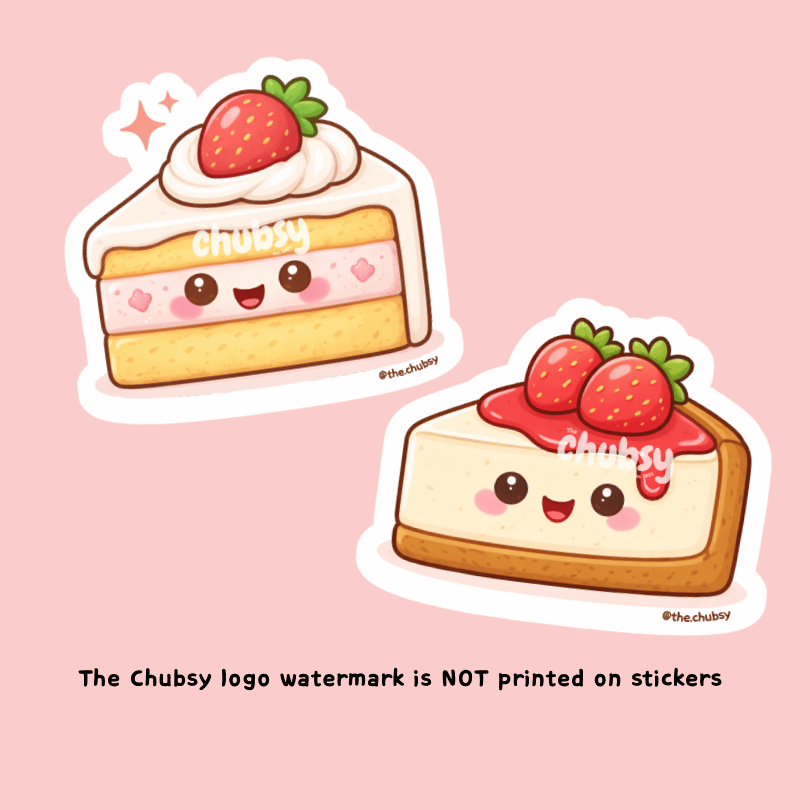 Strawberry Cake Sticker Bundle