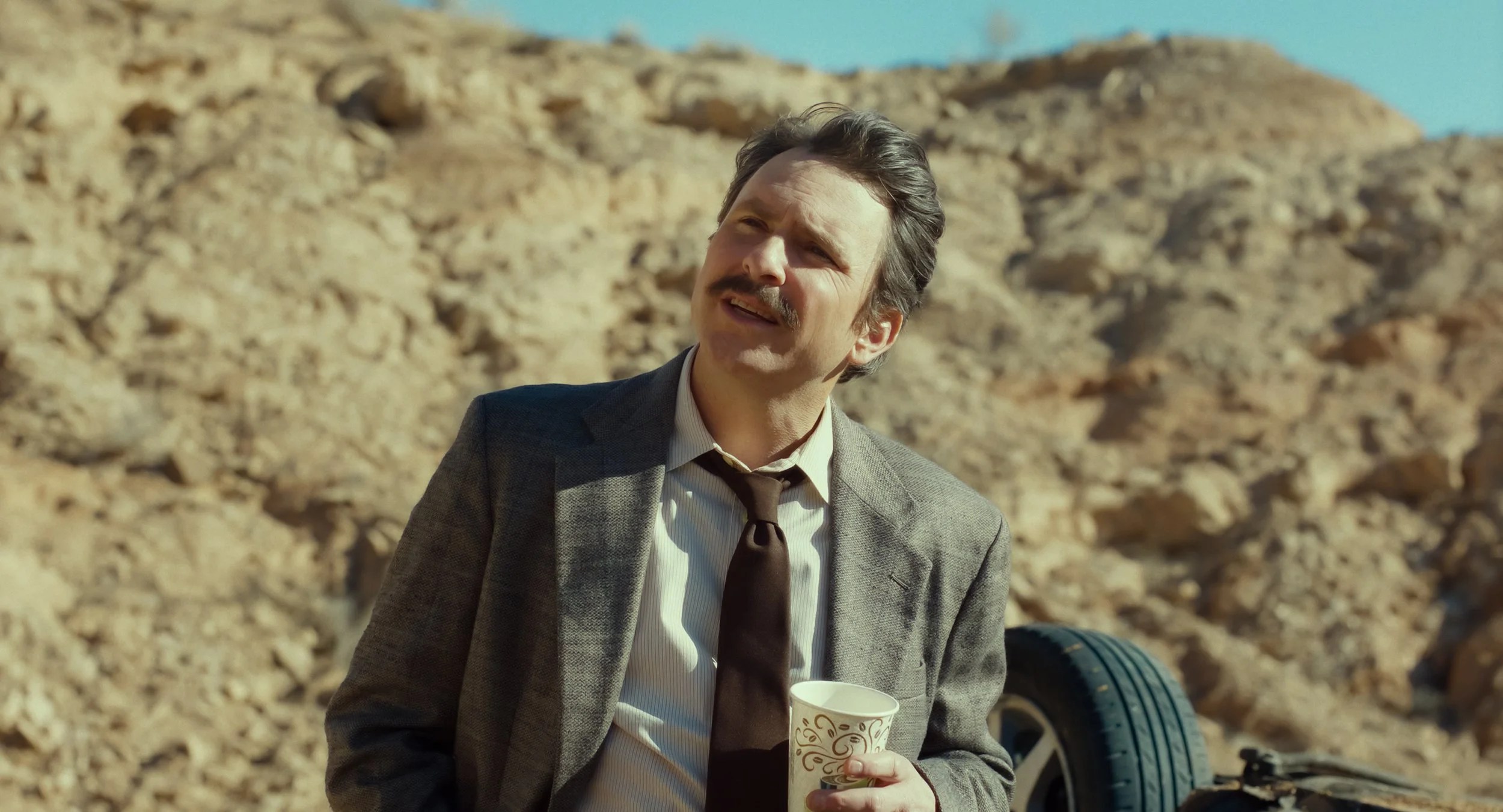 Charlie Day stars as Marty Metakawitch in writer/director Ethan Coenâs HONEY DONâT!, a Focus Features release. Credit: Courtesy of Focus Features / © 2025 FOCUS FEATURES LLC