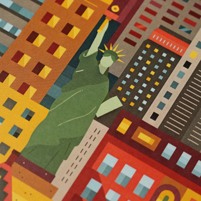 NYC Blockprint Close Up by The City Works