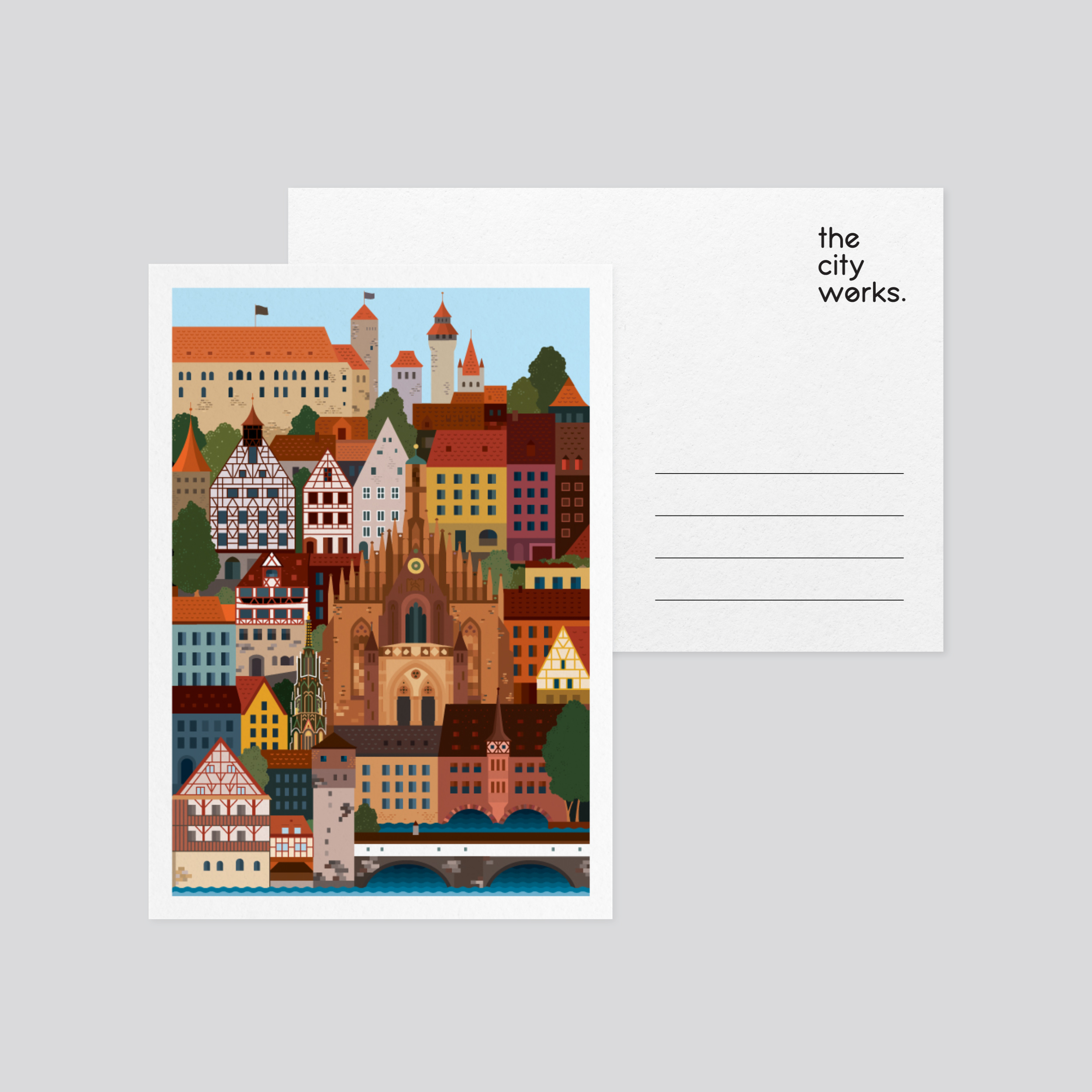 Nuremberg Postcard by The City Works