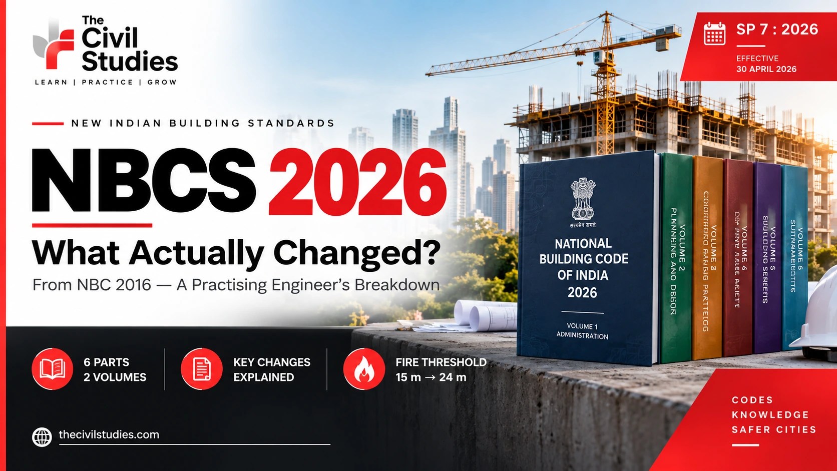 NBC 2026 building code update featuring key changes, construction standards, and a practical guide for civil and structural engineers.
