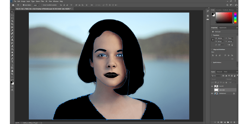 Great for painting, wood working, stained glass, and other art . How To Turn A Photo Into A Line Drawing In Photoshop