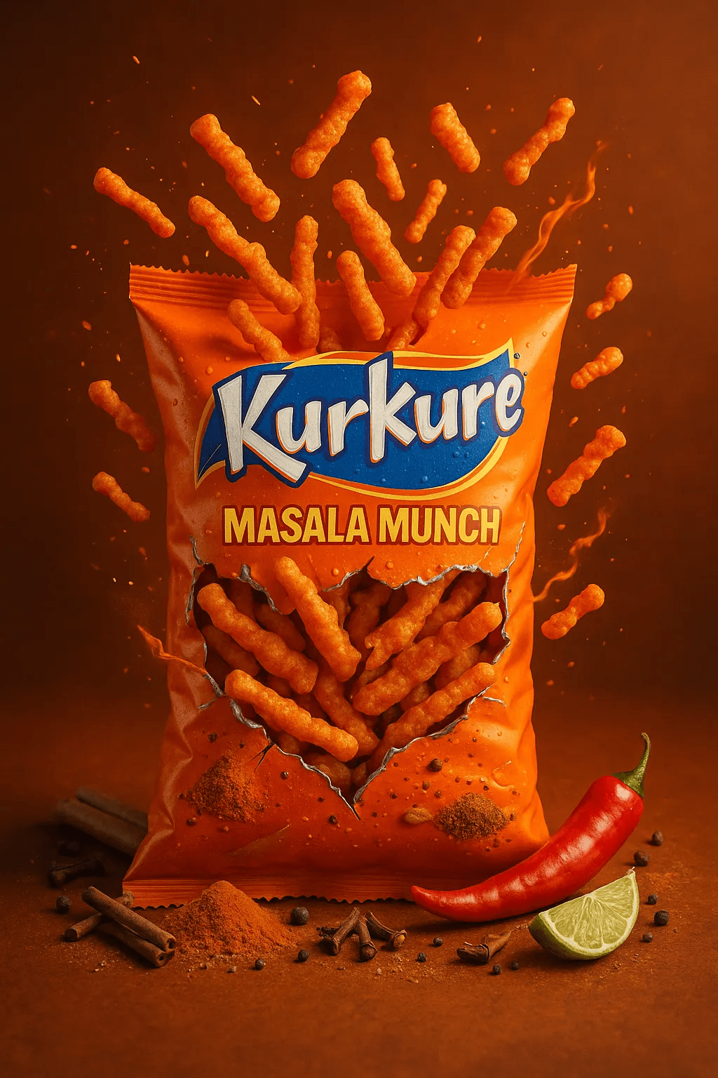 How I Created This 3D Kurkure Ad Using Just ChatGPT (No Photoshop, No Design Tools!)