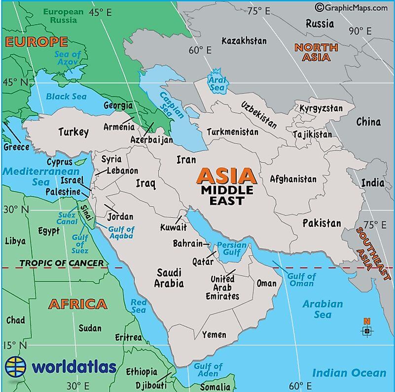 World Atlas Middle East
