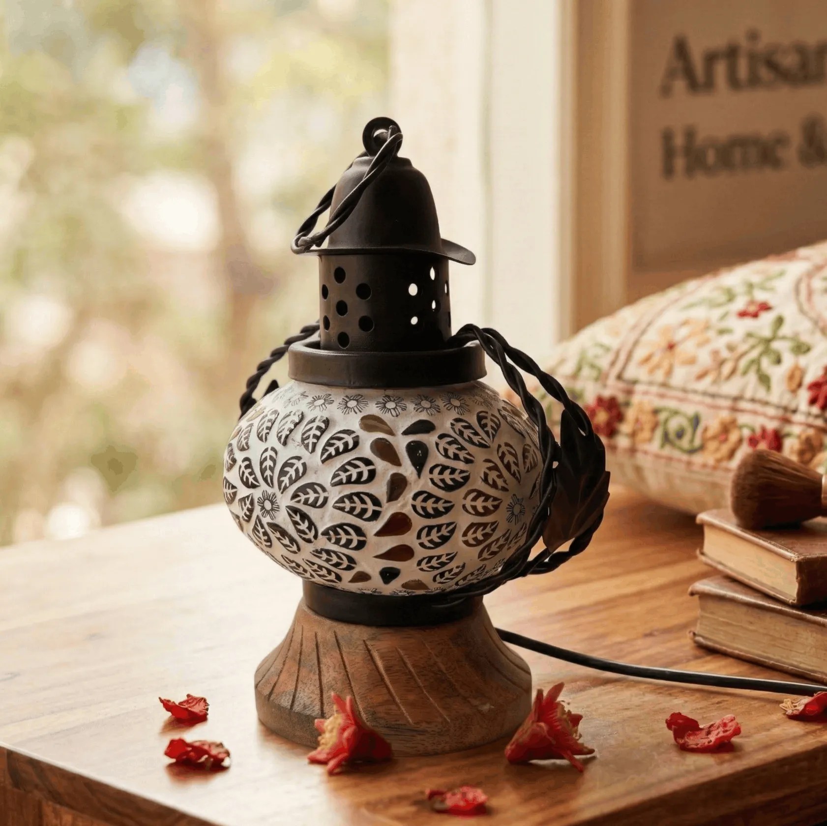 Buy handmade moasic glass lamp