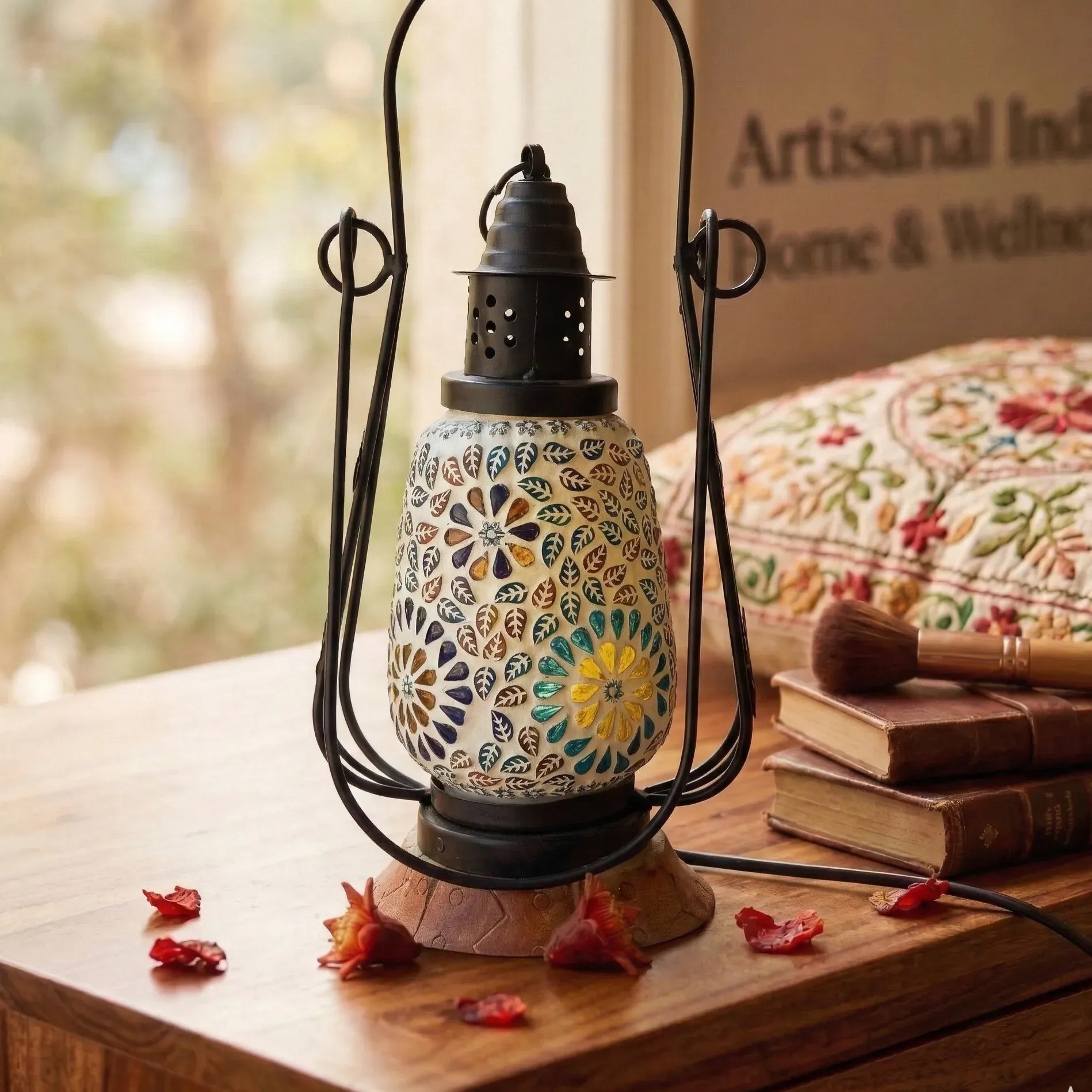 Buy handmade moasic glass lamp