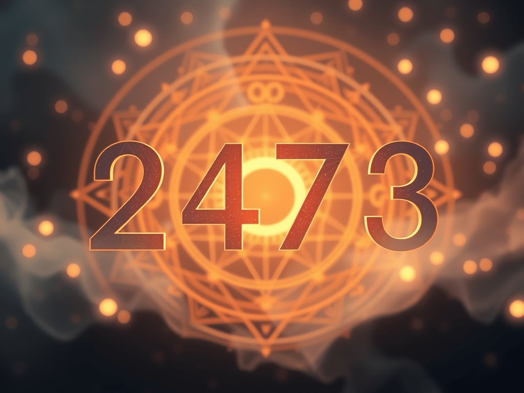 Number-code image for 2743, 2374, and 2473 as mathematical validation within Tony Yustein's Divine Code